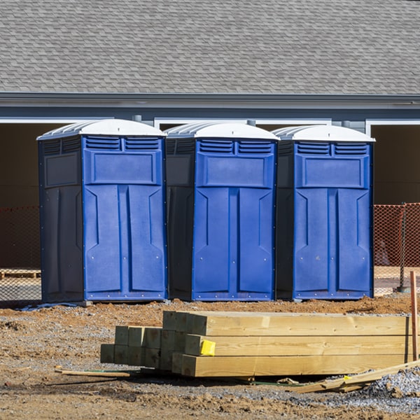 is there a specific order in which to place multiple porta potties in Huntley Illinois